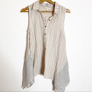 Hem & Thread- Stripped Flowy Tunic - Size SM